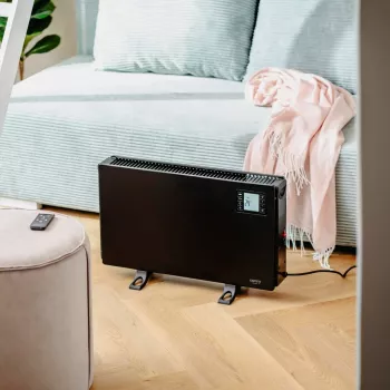 CAMRY CR 7739B 2000W Konvektorheizer mit LCD-Display und Fernbedienung, Weiß