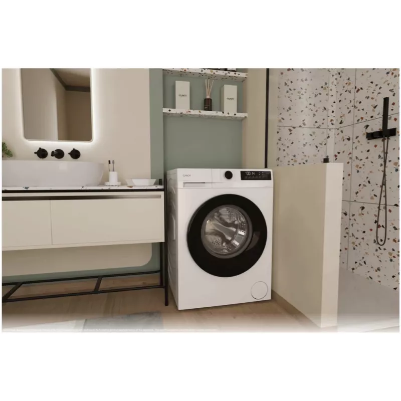 Candy GD 39B8-S Freistehender Frontlader-Waschmaschine, 9 kg, 1300 U/min, A+++, NFC, Weiß