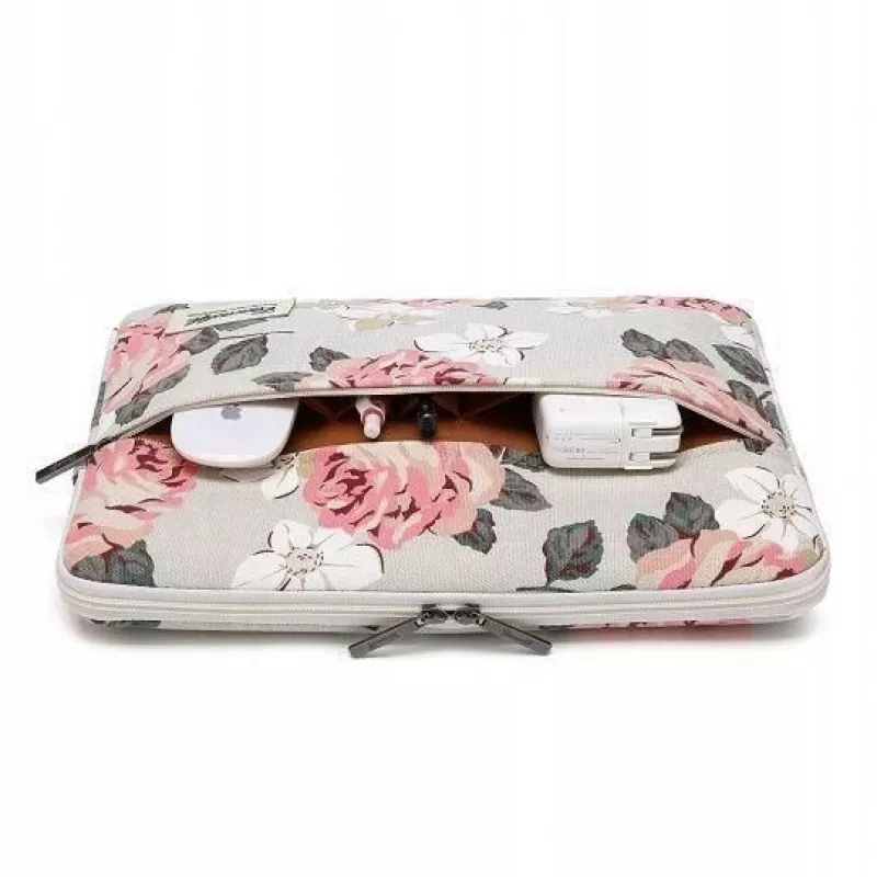 Canvaslife Sleeve für 13-14 Zoll Laptop - Weiß und Pink