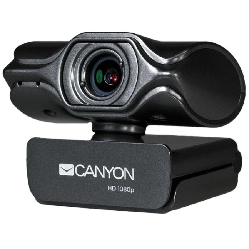 Canyon C6 2K Ultra Full HD 3.2MP Webcam mit USB 2.0, Schwarz