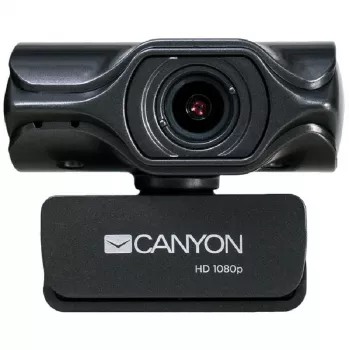 Canyon C6 2K Ultra Full HD 3.2MP Webcam mit USB 2.0, Schwarz