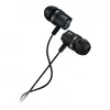 CANYON EP-3 In-Ear Headset mit Mikrofon, 1,2m Flachbandkabel, Dunkelgrau