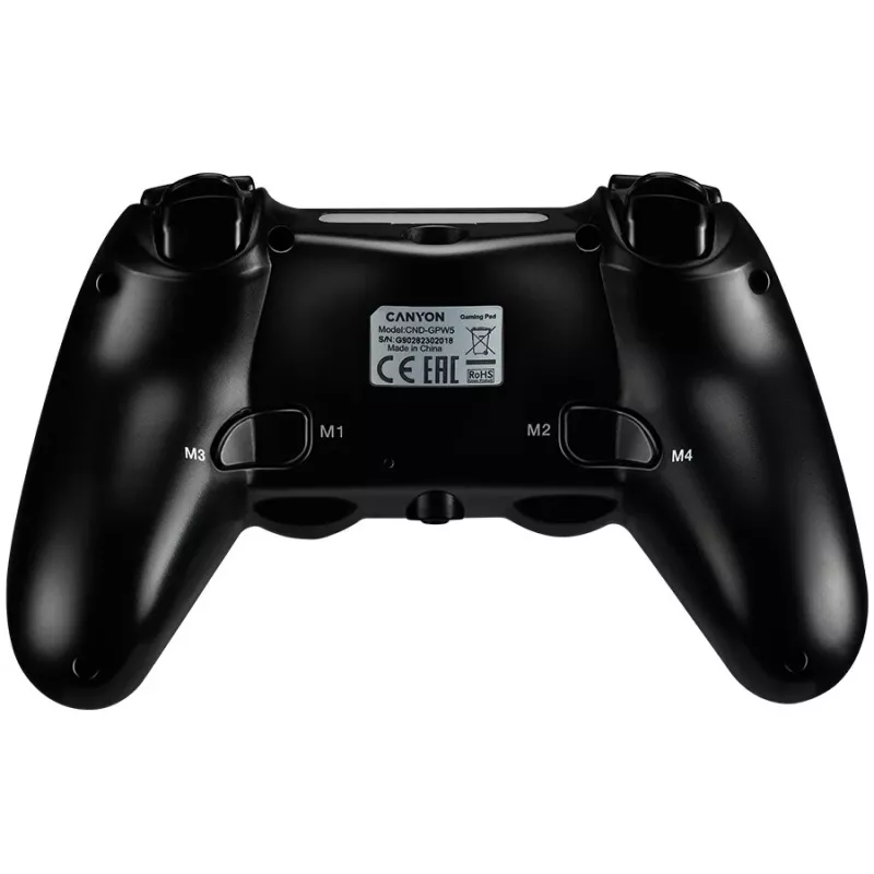 Canyon Gaming Wireless Gamepad GP-W5 mit Touchpad für PS4 Schwarz