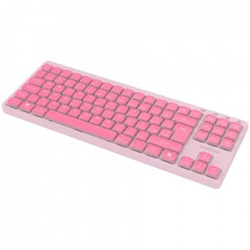 CANYON Tastatur OnType 10 Low Profile EN Kabelgebunden Pink