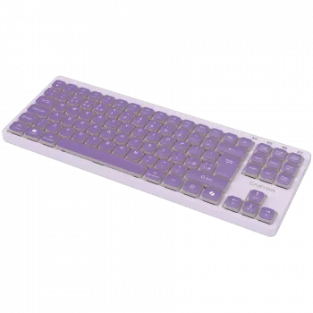 CANYON Tastatur OnType 10 Low Profile EN Kabelgebunden Violett