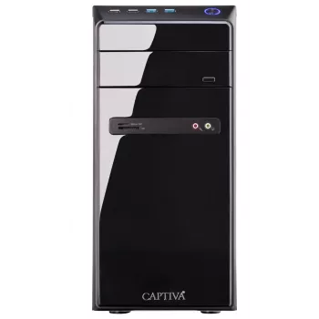 Captiva PC Power Starter I98-566 Business-Desktop (Intel Core i5-14400, 8GB DDR4, 500GB NVMe SSD, Wi-Fi 6, Windows 11 Pro)