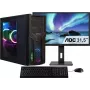 CAPTIVA PC Power Starter R80-035 TFT-Bundle (AMD Ryzen 5 5600G, 32GB DDR4, 1TB SSD, DVD-RW, MSI, WLAN, Windows 11 Home 64-Bit) - Desktop-PC mit Monitor, Tastatur, Maus