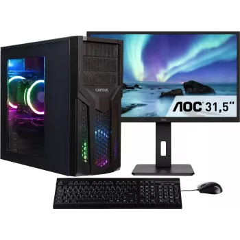 CAPTIVA Power Starter R80-034 TFT-Bundle, AMD Ryzen 5, 32GB DDR4, 1TB SSD, Windows 11 Home, 24 inch Monitor, Tastatur & Maus