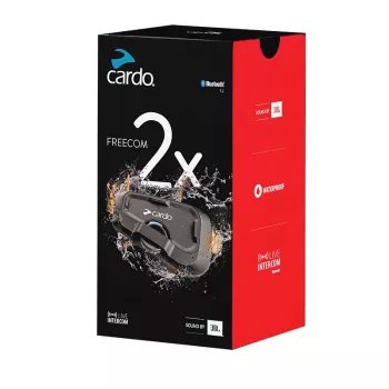 Cardo FRC2X103 Motorcycle Bluetooth Intercom 2 Channels 800 m Black