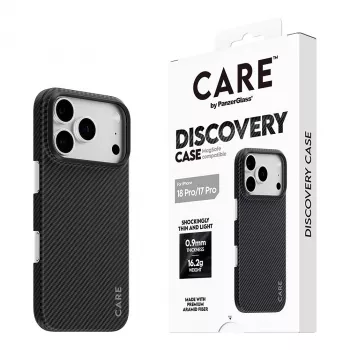 CARE by PanzerGlass Discovery Hülle mit MagSafe für iPhone 17 Pro – Transparent