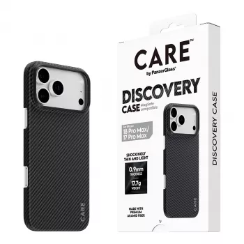 CARE by PanzerGlass Discovery Hülle mit MagSafe für iPhone 17 Pro Max - Transparent