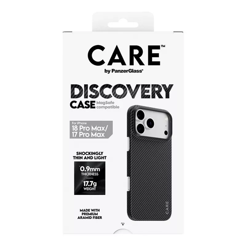 CARE by PanzerGlass Discovery Hülle mit MagSafe für iPhone 17 Pro Max - Transparent
