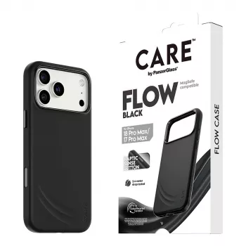 CARE by PanzerGlass Flow Case für iPhone 17 Pro Max Schwarz MagSafe (CR81975)
