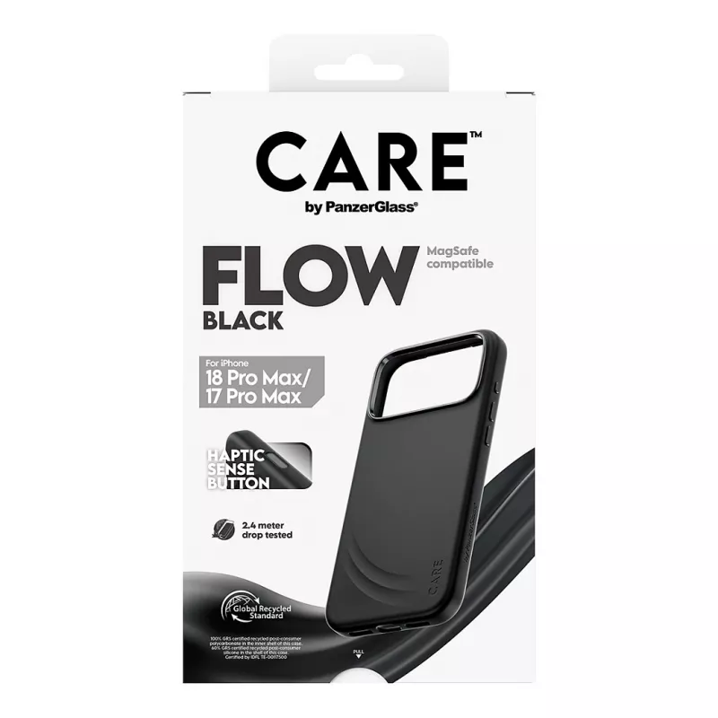 CARE by PanzerGlass Flow Case für iPhone 17 Pro Max Schwarz MagSafe (CR81975)