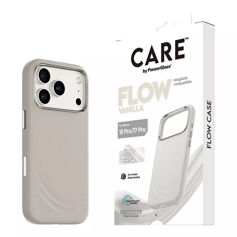 CARE by PanzerGlass Flow Case Vanilla mit MagSafe für iPhone 17 Pro