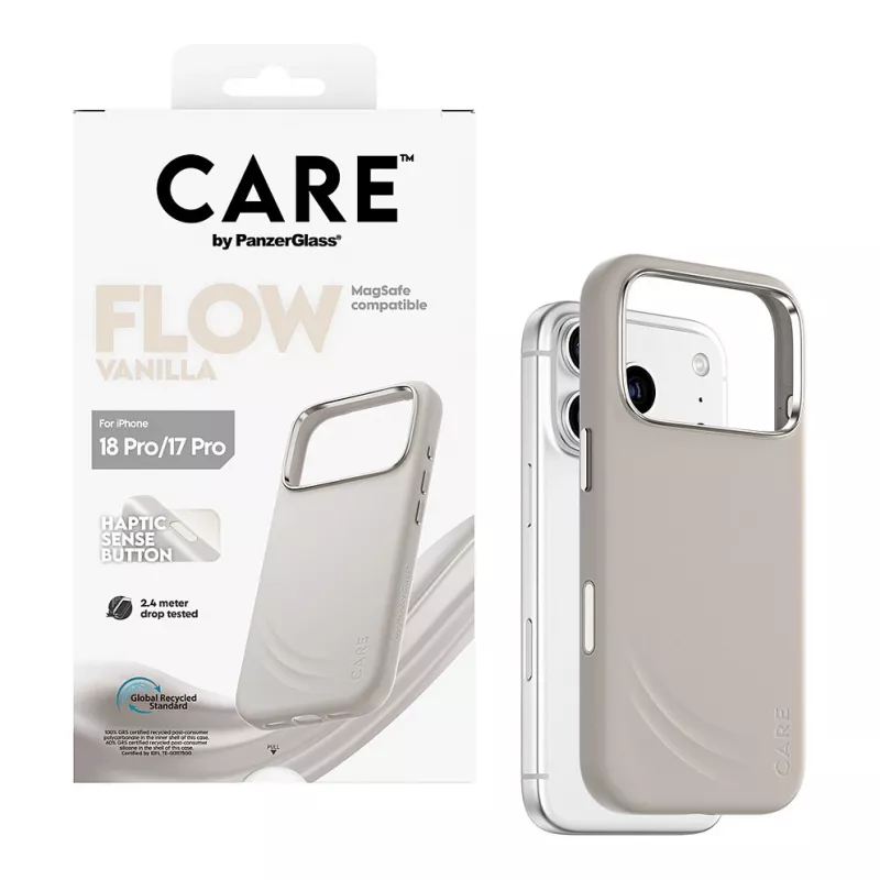 CARE by PanzerGlass Flow Case Vanilla mit MagSafe für iPhone 17 Pro