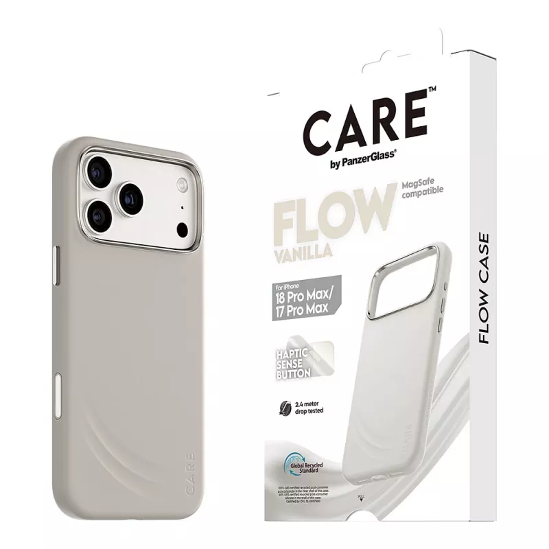 CARE by PanzerGlass Flow Case Vanilla mit MagSafe für iPhone 17 Pro Max