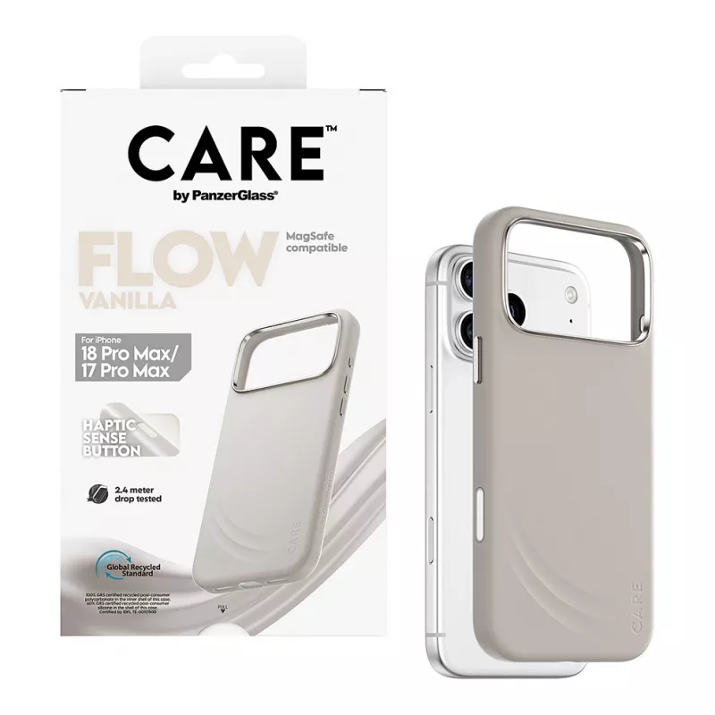CARE by PanzerGlass Flow Case Vanilla mit MagSafe für iPhone 17 Pro Max