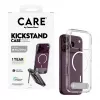 CARE by PanzerGlass Kickstand Hülle Transparent mit Weißem MagSafe für iPhone 17 Pro