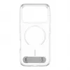 CARE by PanzerGlass Kickstand Hülle Transparent mit Weißem MagSafe für iPhone 17 Pro