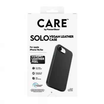 CARE by PanzerGlass Solo Case Black für Apple iPhone 16e / 17e (CR30028)