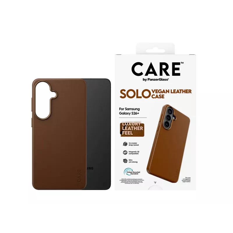 CARE by PanzerGlass Solo Case für Samsung Galaxy S26 Plus - Braun