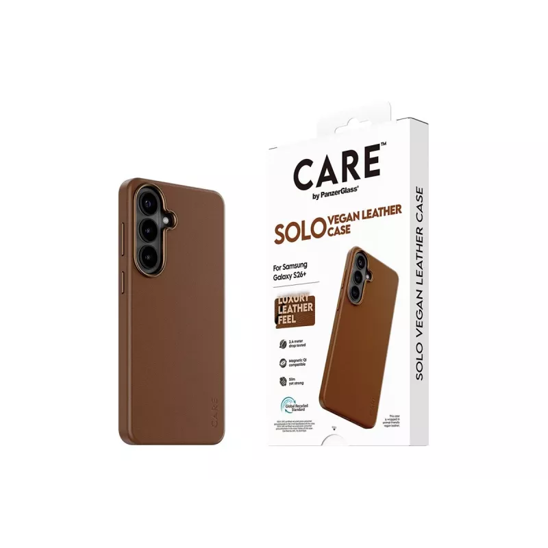 CARE by PanzerGlass Solo Case für Samsung Galaxy S26 Plus - Braun