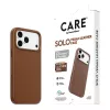CARE by PanzerGlass Solo Vegane Lederhülle Braun mit MagSafe für iPhone 17 Pro Max