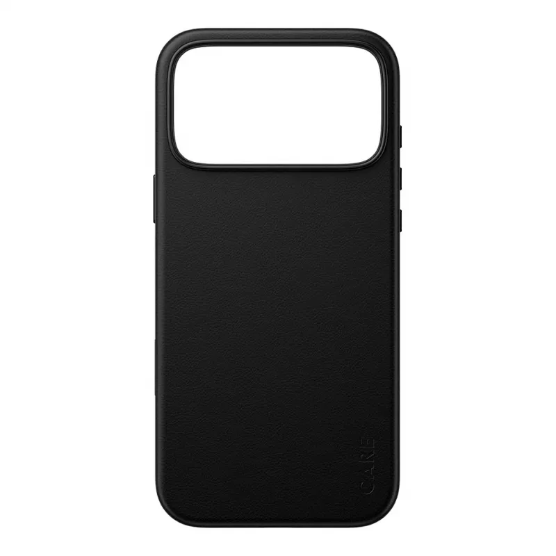 CARE by PanzerGlass Solo Vegane Lederhülle mit MagSafe für iPhone 17 Pro Max - Schwarz