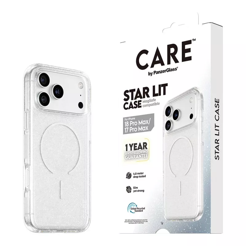 CARE by PanzerGlass Star Lit Hülle mit MagSafe für iPhone 17 Pro Max
