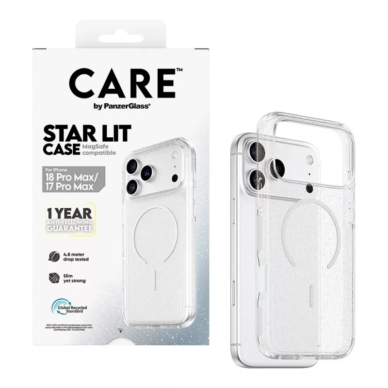 CARE by PanzerGlass Star Lit Hülle mit MagSafe für iPhone 17 Pro Max