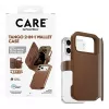 CARE by PanzerGlass Tango 2-in-1 Wallet Case Braun mit MagSafe für iPhone 17 Pro Max