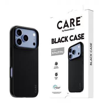 CARE by PanzerGlass TPU Hülle Schwarz iPhone 17 Pro