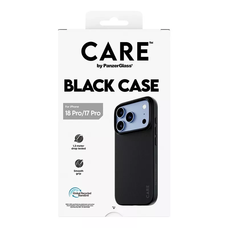 CARE by PanzerGlass TPU Hülle Schwarz iPhone 17 Pro