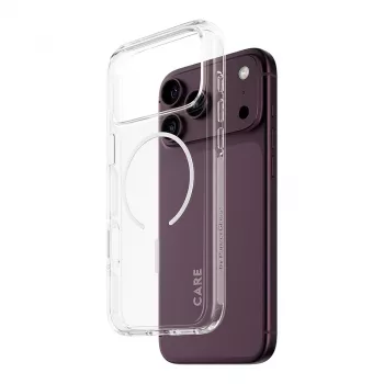 CARE by PanzerGlass Urban Explorer Hülle Transparent mit Weißem MagSafe für iPhone 17 Pro Max