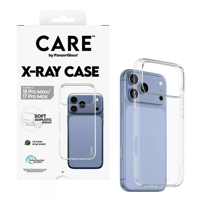 CARE by PanzerGlass X-Ray Hülle für iPhone 17 Pro Max - Transparent