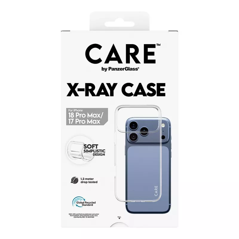 CARE by PanzerGlass X-Ray Hülle für iPhone 17 Pro Max - Transparent