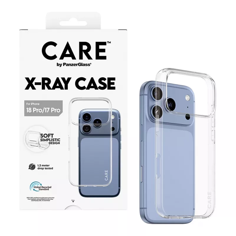 CARE by PanzerGlass X-Ray Hülle für iPhone 17 Pro – Transparent