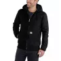 Carhartt Duck Active Jacke Schwarz - Wattierte Arbeitsjacke für Herren