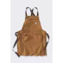 Carhartt Duck Brown Latzschürze mit dreifach gesteppten Nähten und 7 Taschen