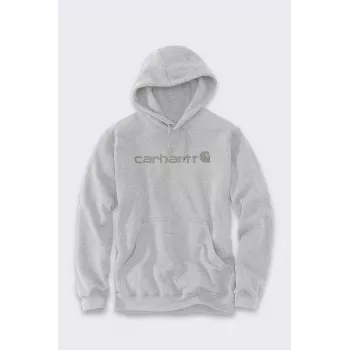 Carhartt Marquette Logo Hoodie Sweatshirt - Hellgrau, Größe L