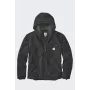 Carhartt Herren Washed Duck Sherpa-gefütterte Jacke Schwarz Large