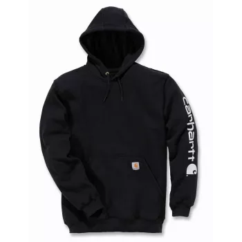 Carhartt Mid Signature Sleeve Logo Sweatshirt Schwarz