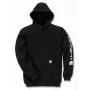 Carhartt Mid Signature Sleeve Logo Sweatshirt Schwarz