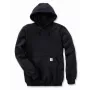 Carhartt Midweight Hoodie Schwarz - Herren-Fleece-gefütterter Pullover-Sweatshirt