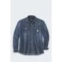 Carhartt WIP Montana Denim Relaxed LS Shirt Wyatt - Herren Langarm Denim Hemd