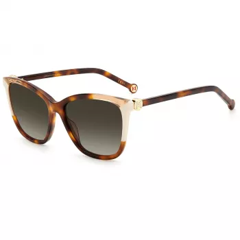 Carolina Herrera CH 0052/S Sonnenbrille Damen Havana Braun Verlauf 58mm