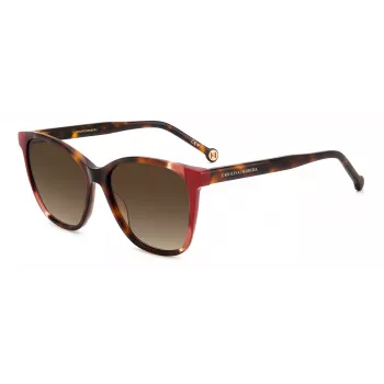 CAROLINA HERRERA CH0061SO6357H Damen-Sonnenbrille Havana Braun Verlauf 57mm