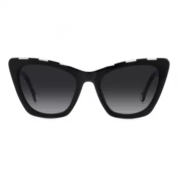 Carolina Herrera HER0129S80S Damen Cat-Eye-Sonnenbrille Havana Braun Verlauf 55mm