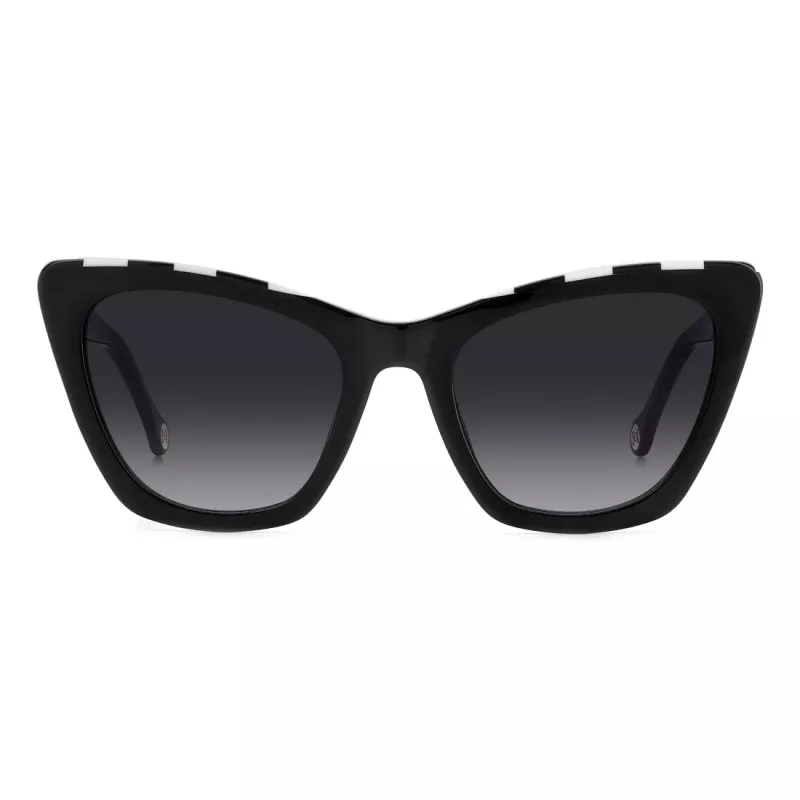 Carolina Herrera HER0129S80S Damen Cat-Eye-Sonnenbrille Havana Braun Verlauf 55mm